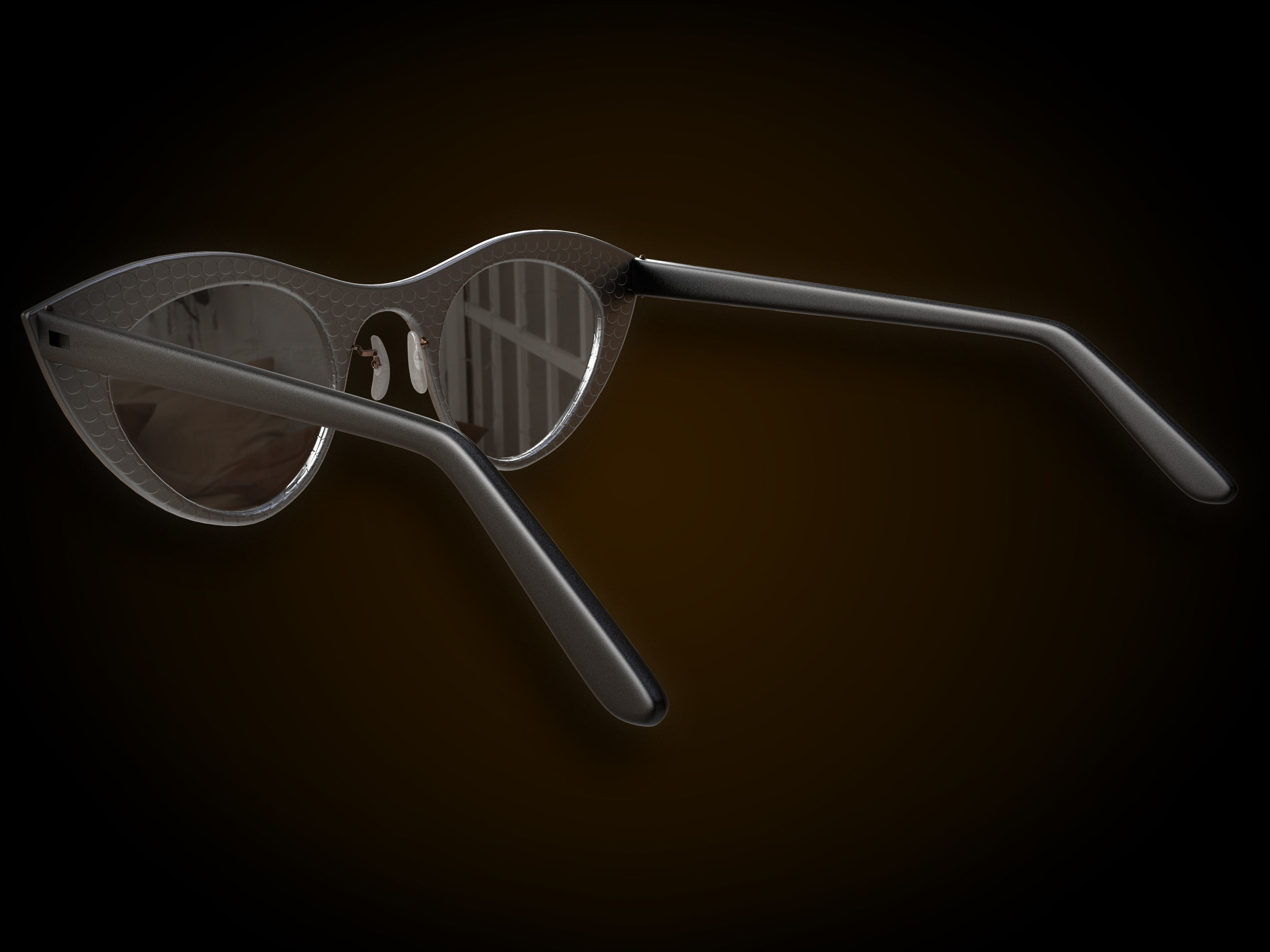 Womens Glasses 02 Low-poly 3D model_4