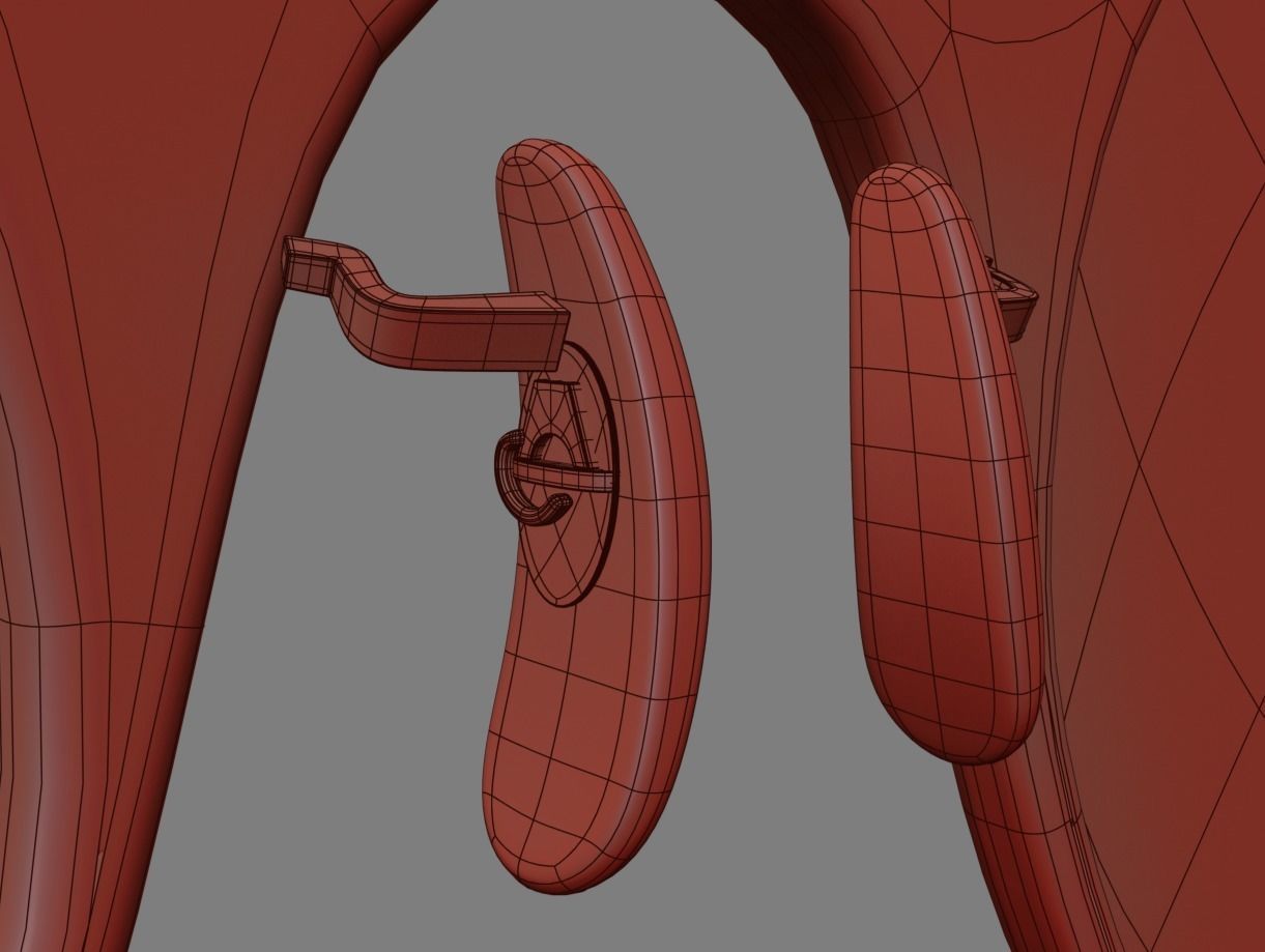 Womens Glasses 02 Low-poly 3D model_7