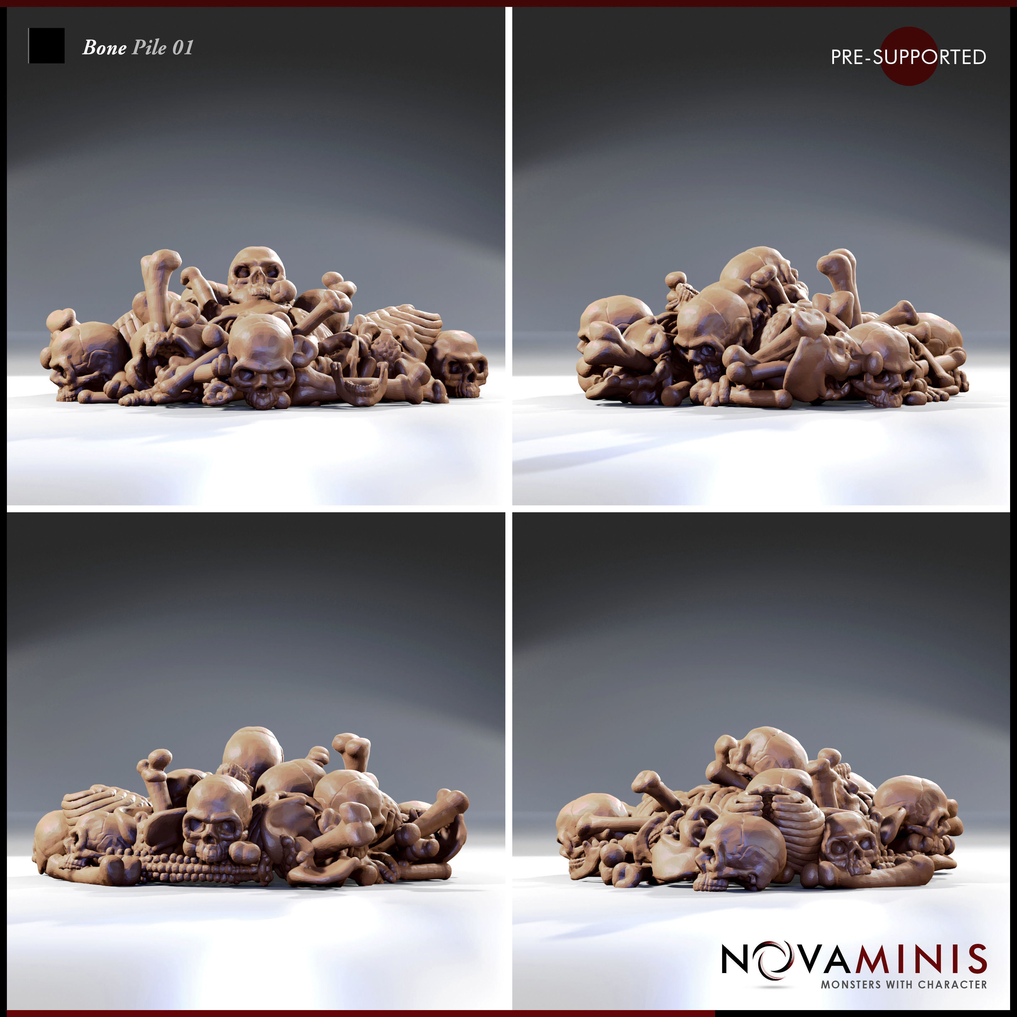 Bone Pile 01 3D print model_2