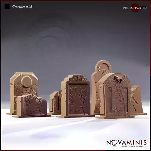 Gravestones 02 3D print model