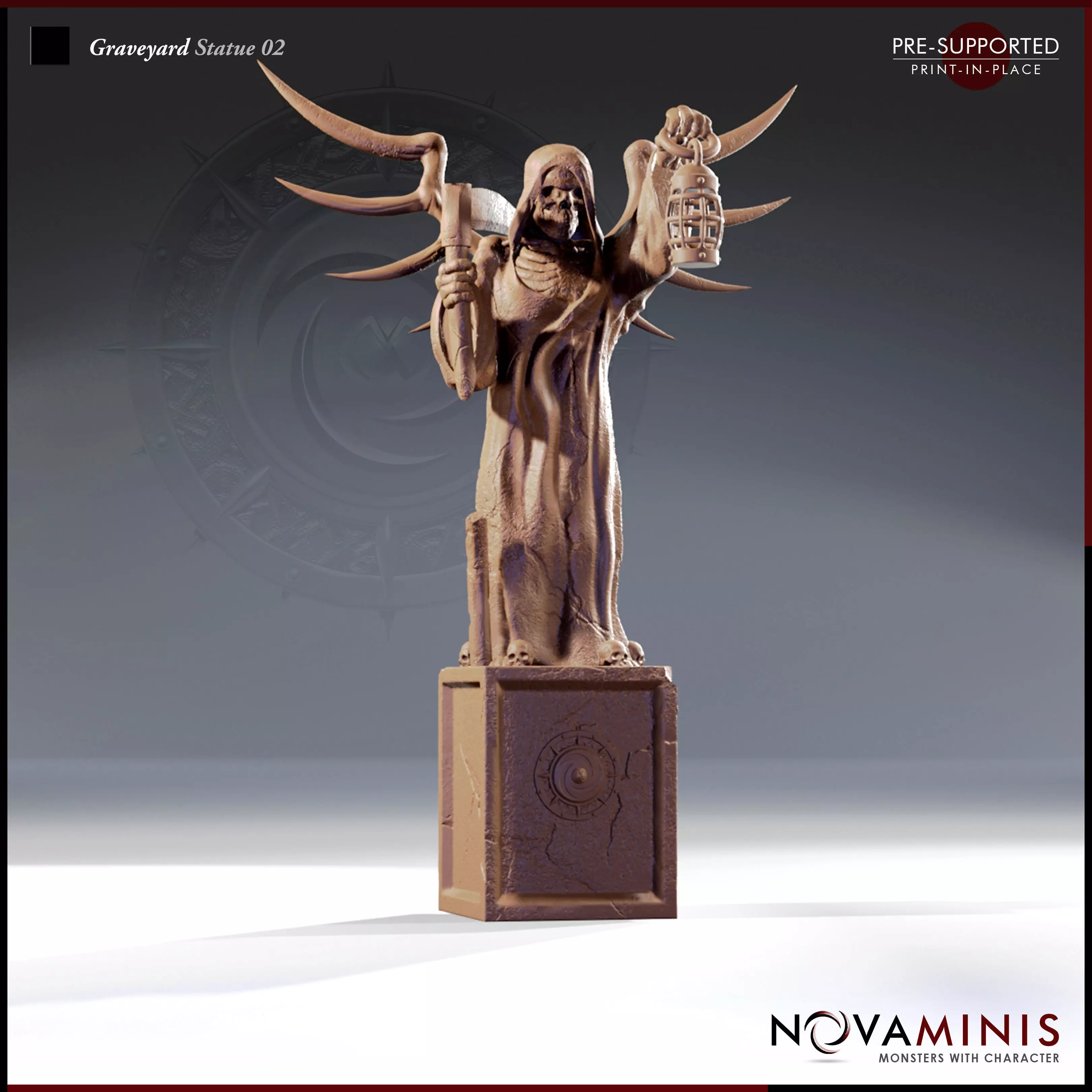 Graveyard Statue 02 3D print model_0