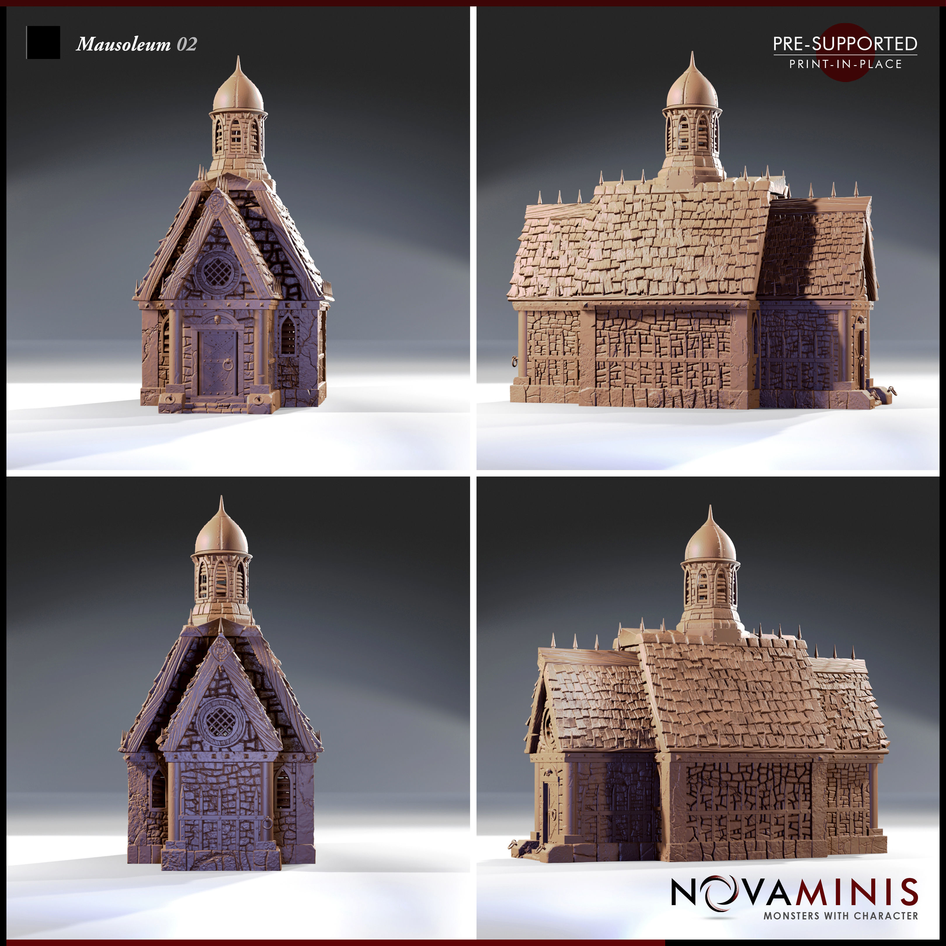 Mausoleum 02 3D print model_2