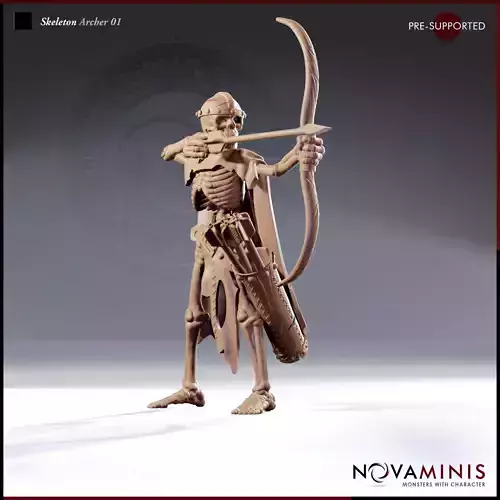 Skeleton Archer 01 3D print model