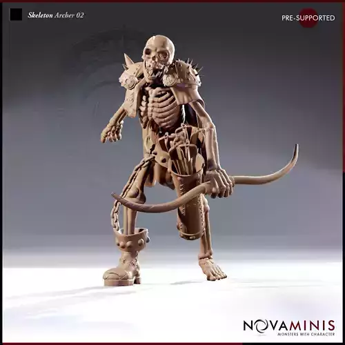Skeleton Archer 02 3D print model