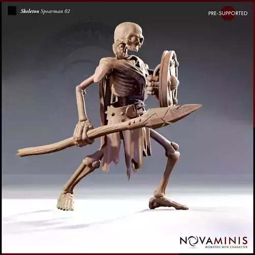 Skeleton Spearman 02 3D print model