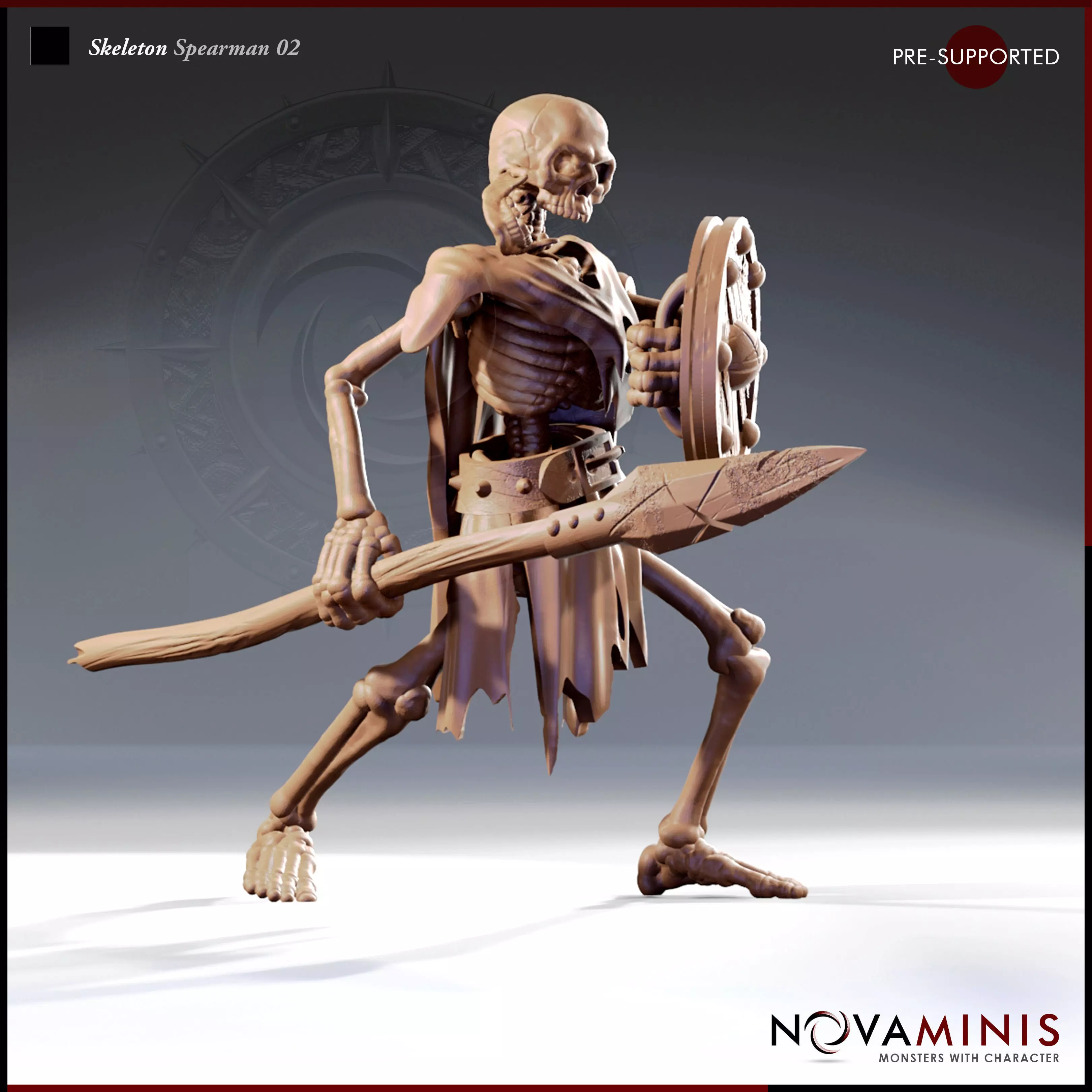Skeleton Spearman 02 3D print model_0