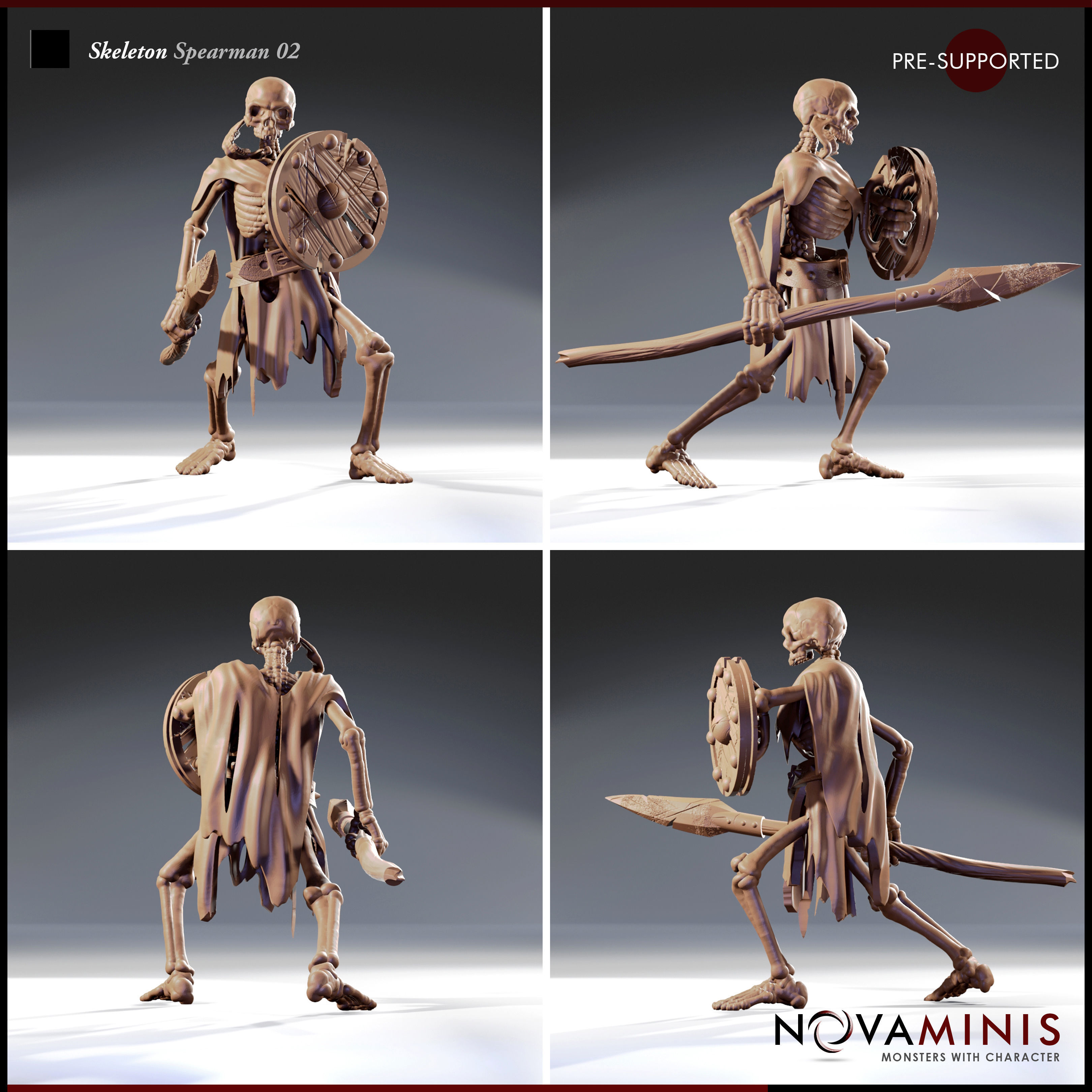 Skeleton Spearman 02 3D print model_2