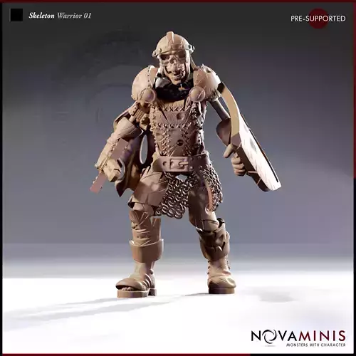 Skeleton Warrior 01 3D print model
