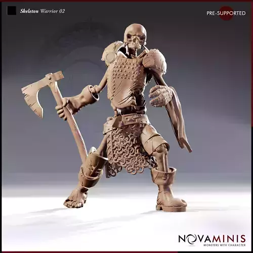 Skeleton Warrior 02 3D print model