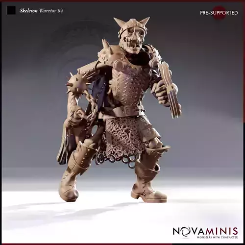 Skeleton Warrior 04 3D print model