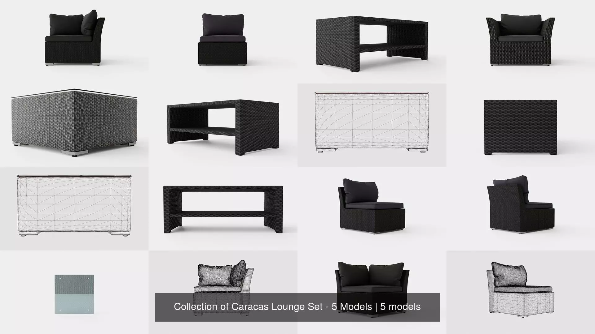 Collection of Caracas Lounge Set - 5 Models _0