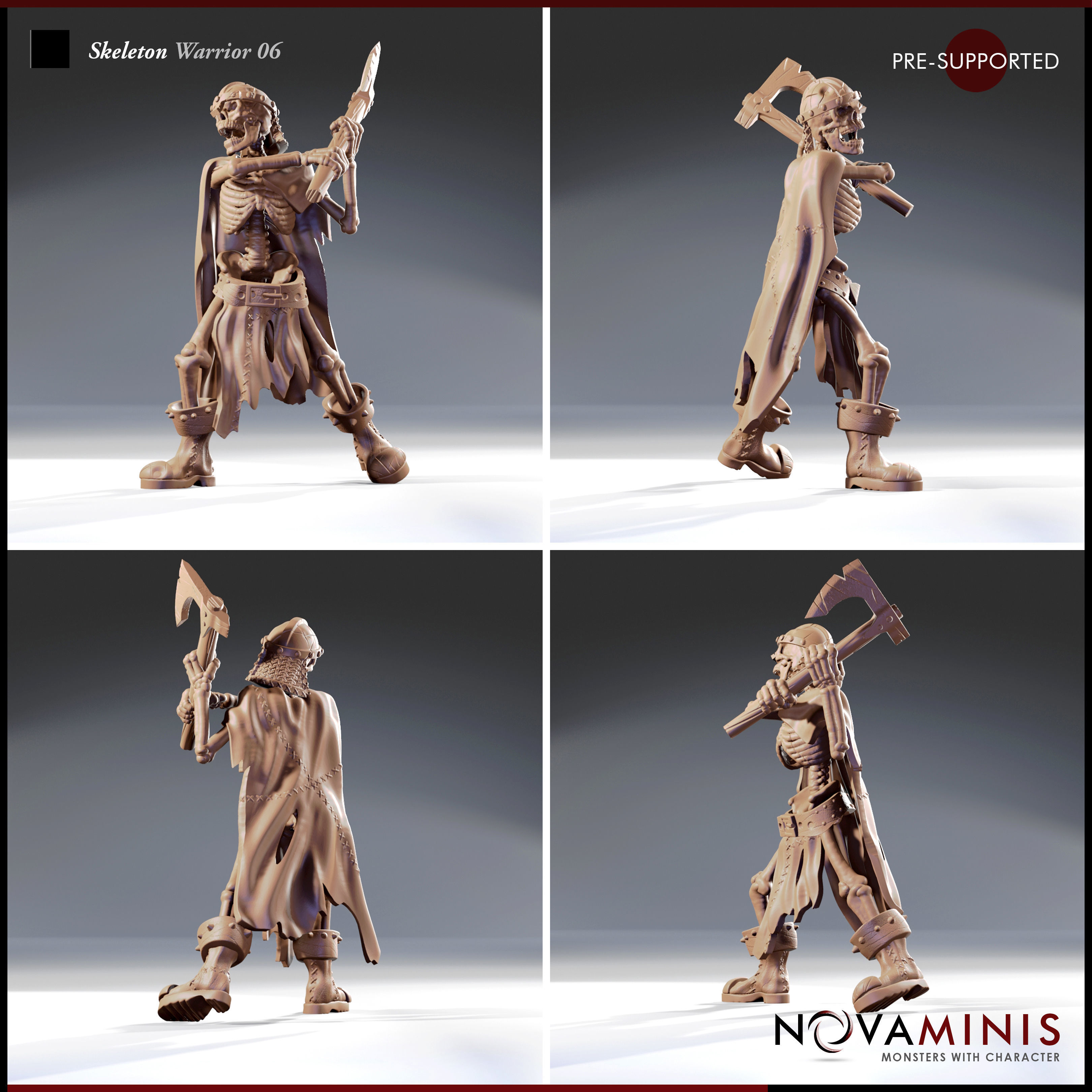 Skeleton Warrior 06 3D print model_2