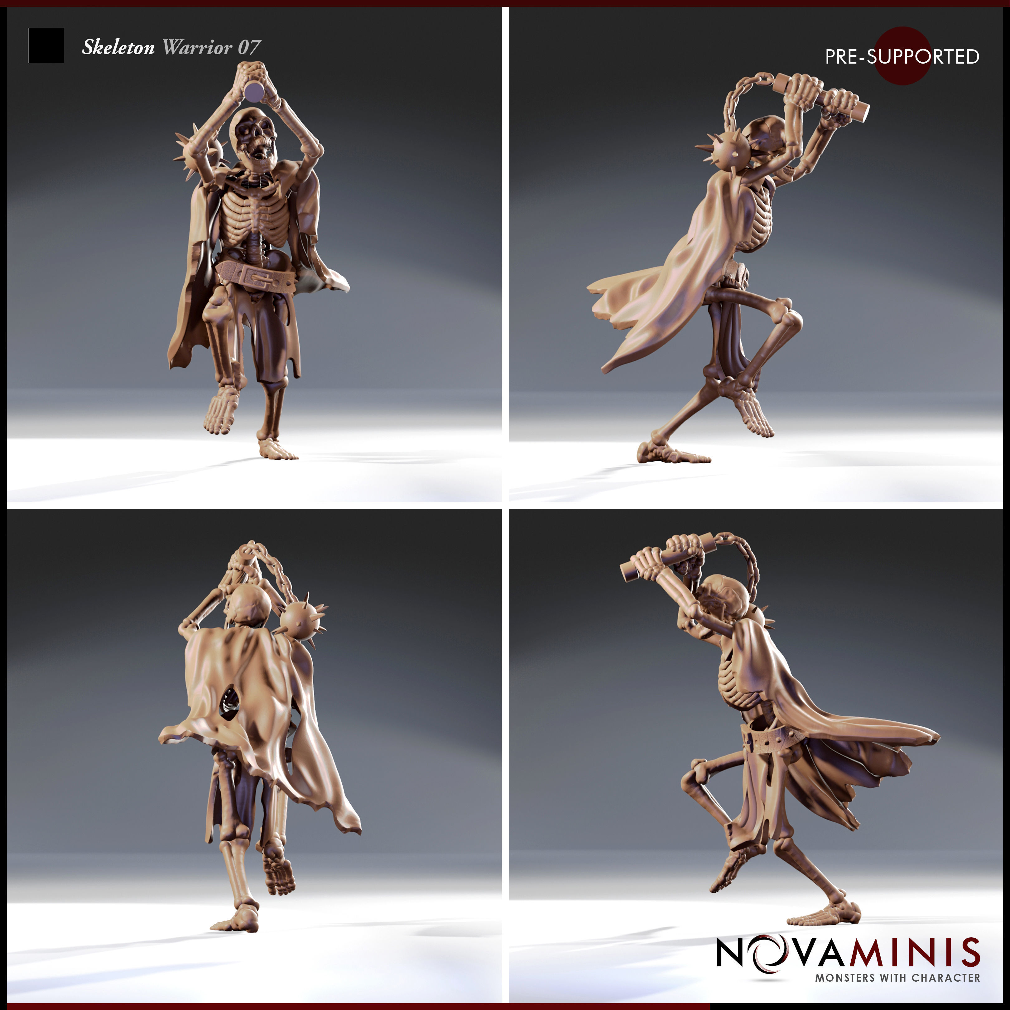 Skeleton Warrior 06 3D print model_2