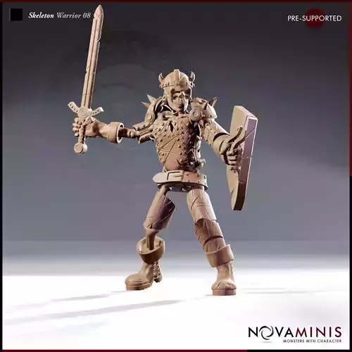 Skeleton Warrior 08 3D print model