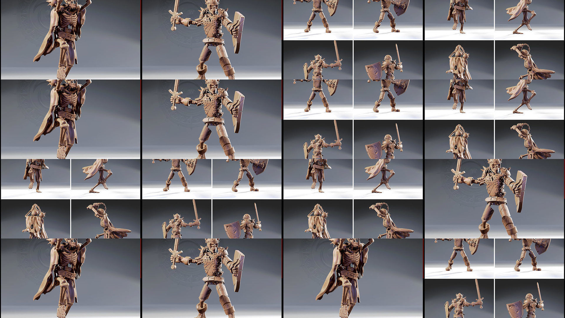 Skeleton Warriors - Mors Mihi Lucrum 3D Model Collection_21