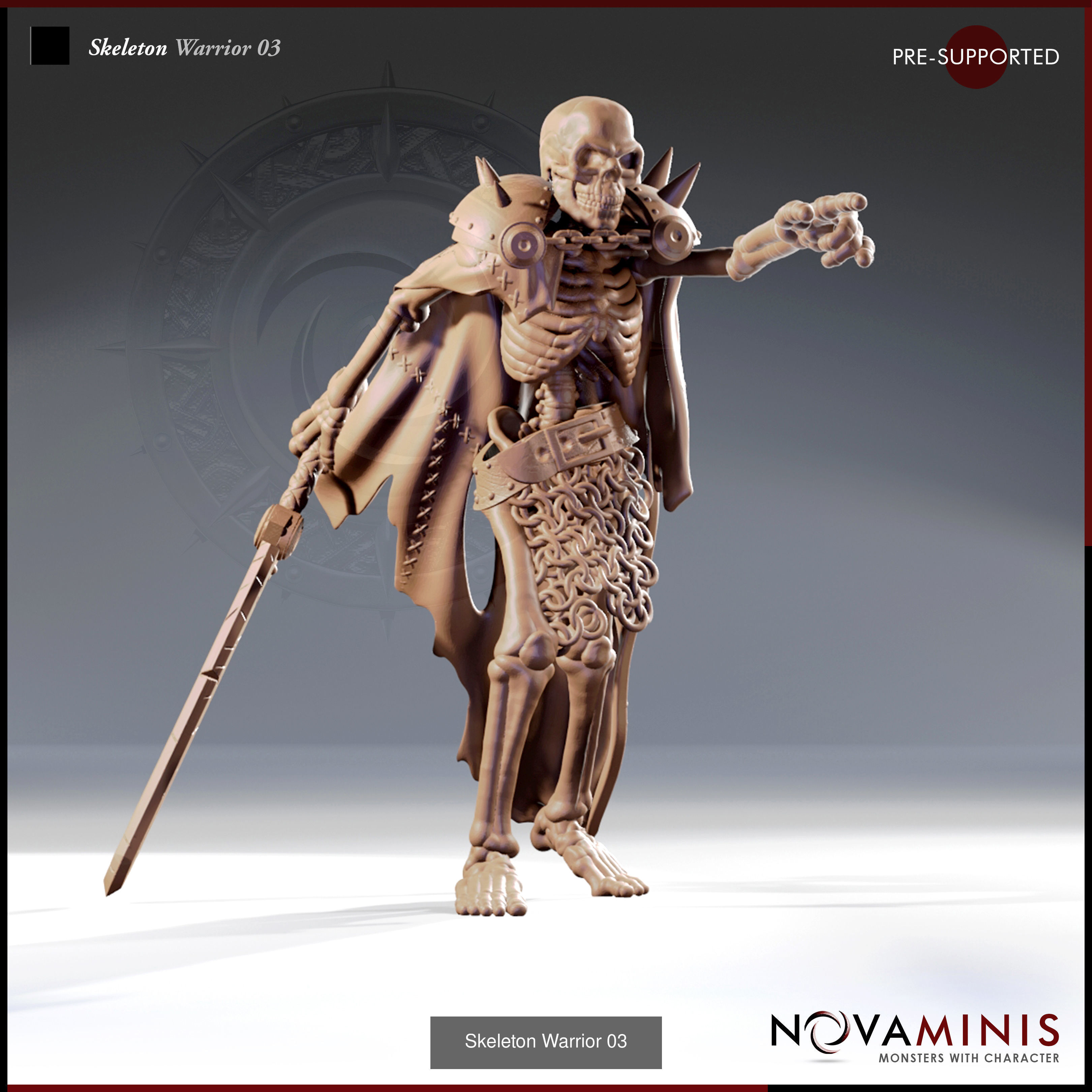 Skeleton Warriors - Mors Mihi Lucrum 3D Model Collection_34