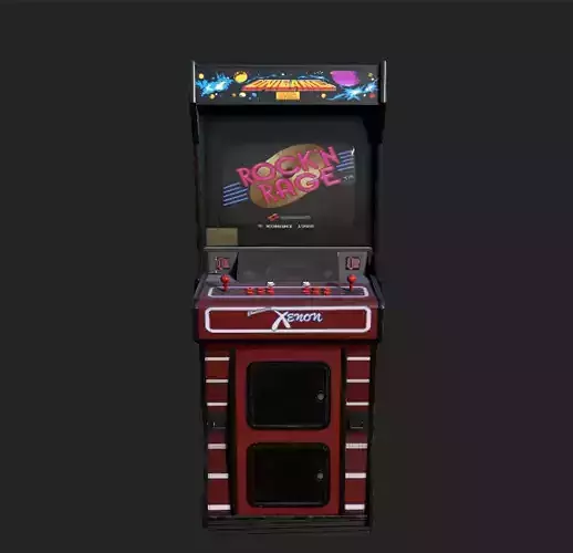 Electrocoin Xenon  Low-poly 3D model