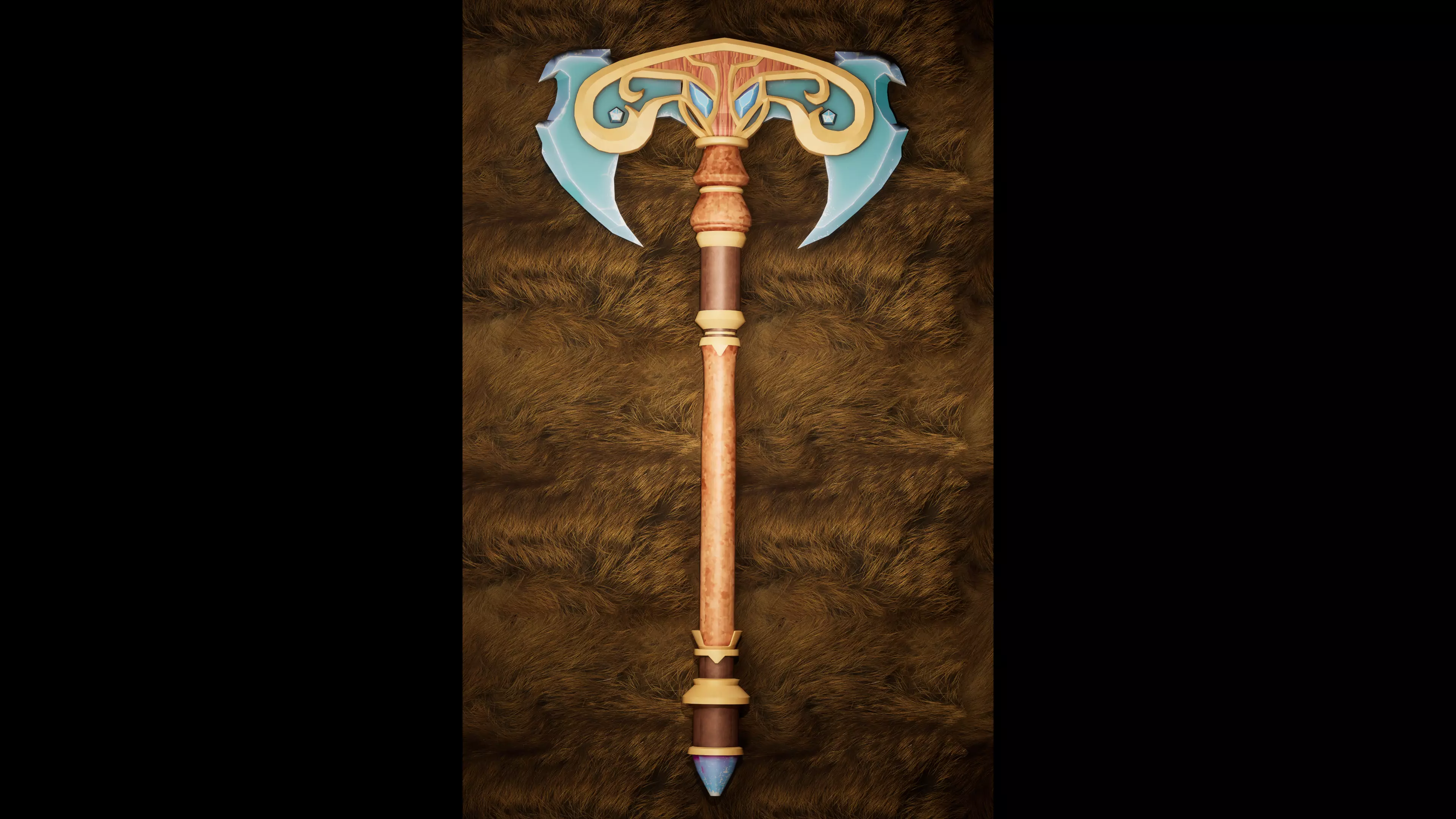 3D Nordic Sword - Exquisite Viking Weapon Model Low-poly 3D model_0