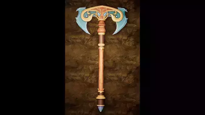 3D Nordic Sword - Exquisite Viking Weapon Model