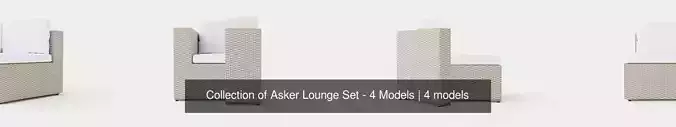 Collection of Asker Lounge Set - 4 Models 