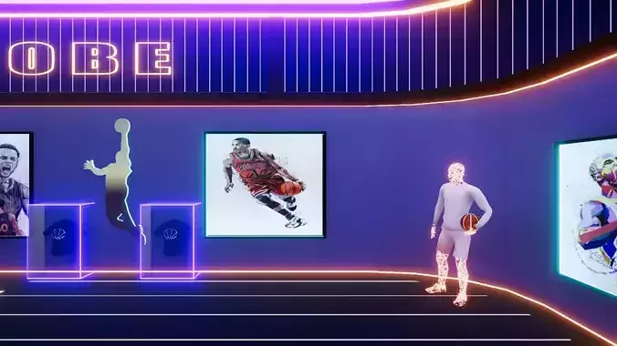 Basket Ball interior with sci-fi look