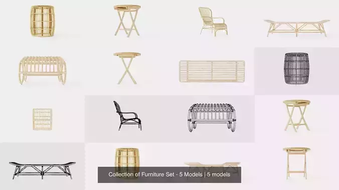 Collection of Furniture Set - 5 Models