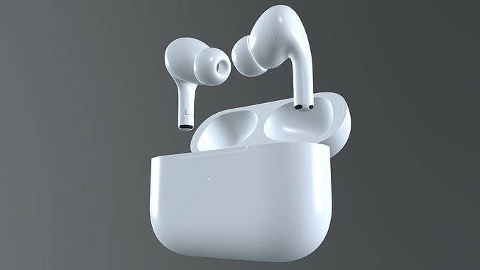 Apple airpods pro Low-poly 3D model