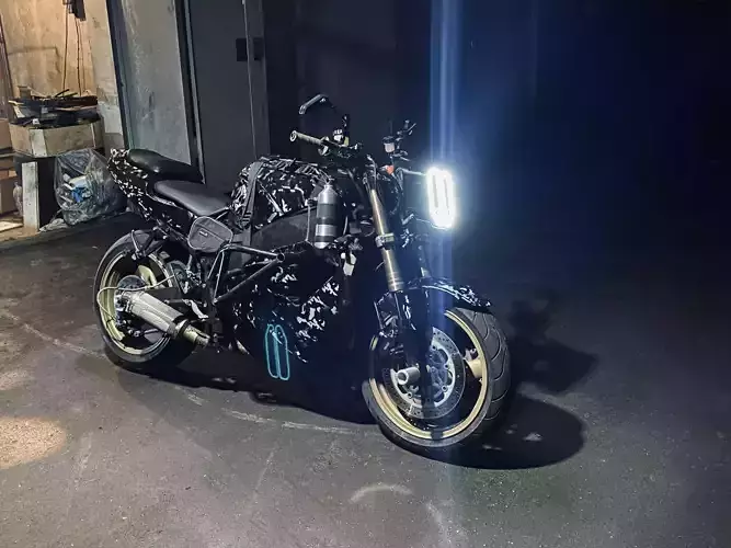 Headlight for a motorcycle  3D print model