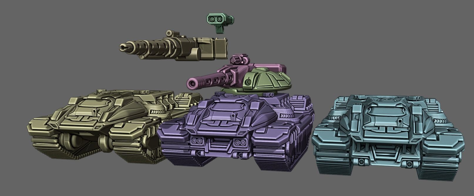 Chasovoy MK II - Medium Tank 3D print model_4