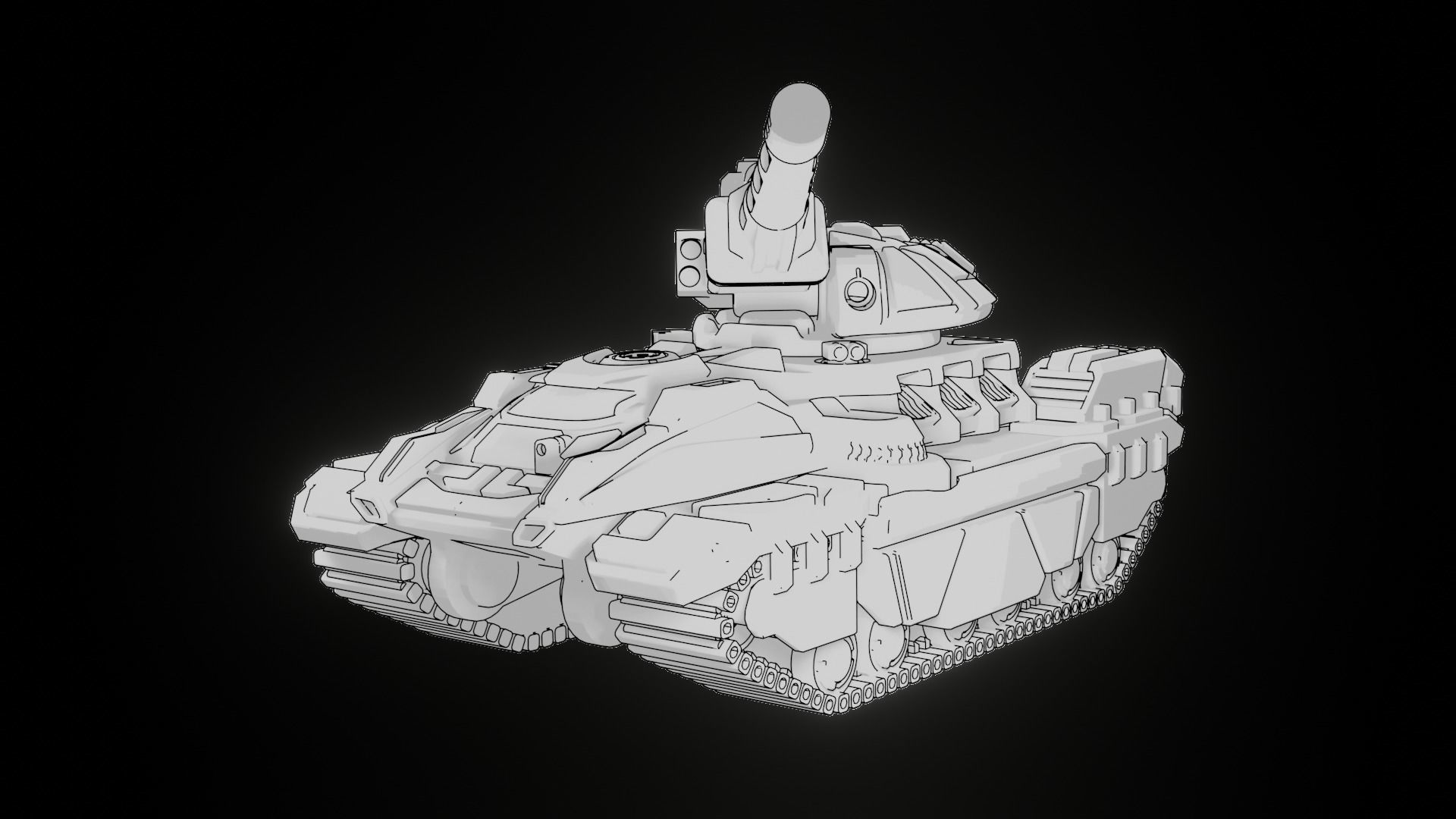 Chasovoy MK II - Medium Tank 3D print model_1