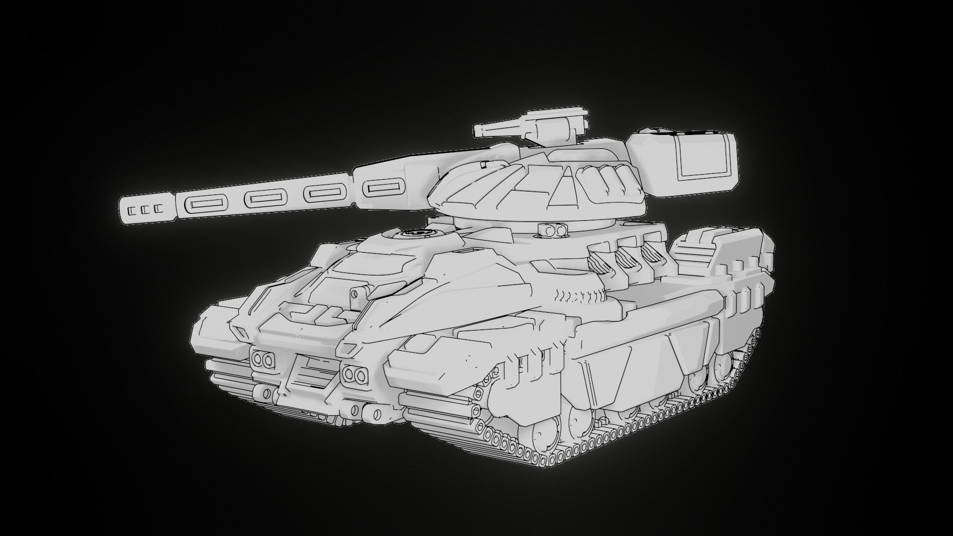 Chasovoy MK II - Medium Tank 3D print model_2