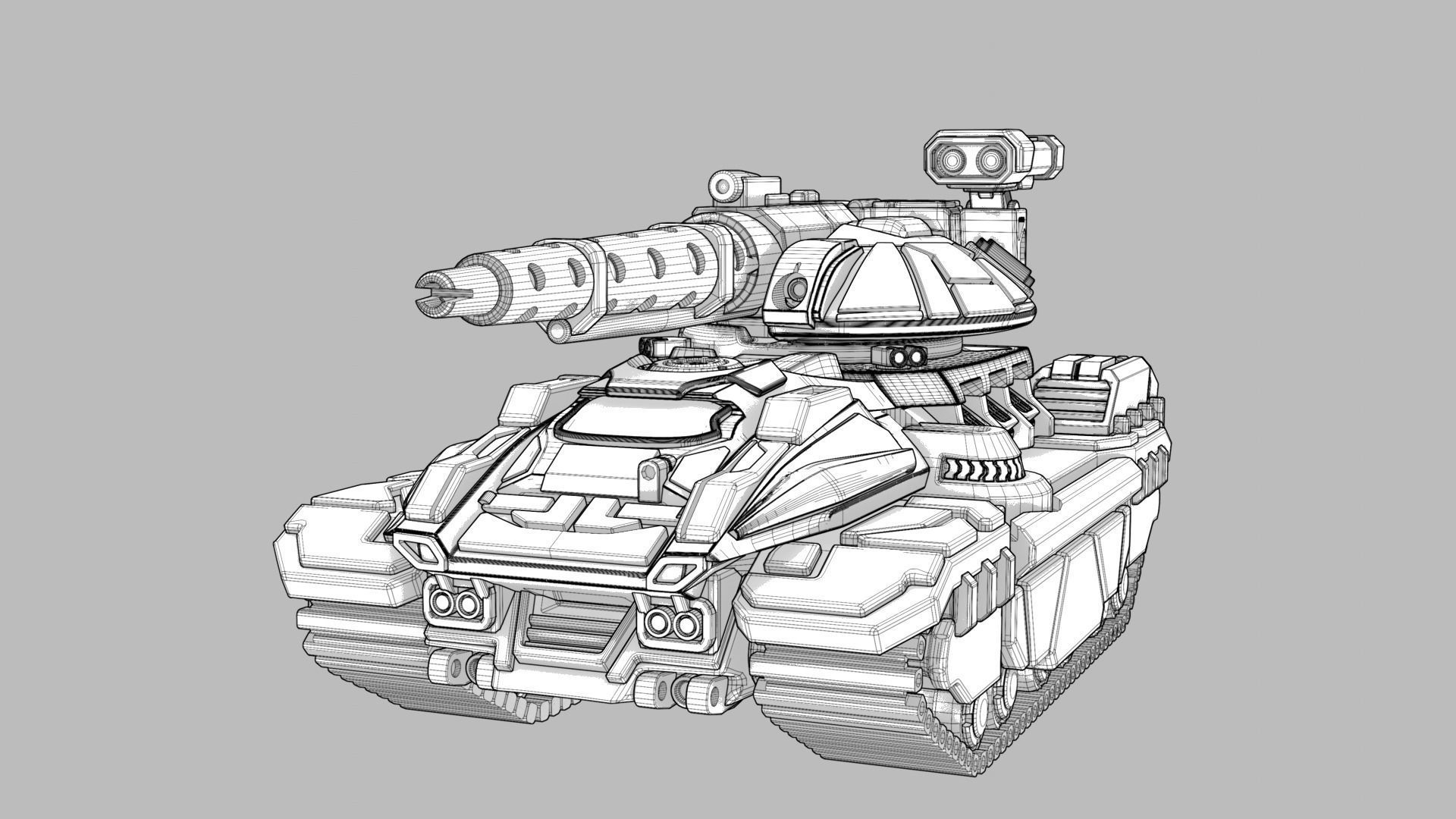 Chasovoy MK II - Medium Tank 3D print model_3