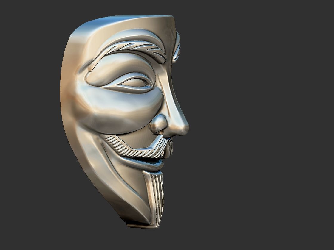 V for Vendetta - V de Vinganca 3D print model_9