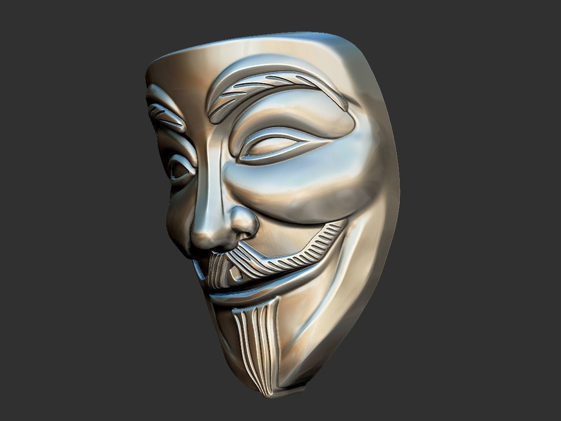 V for Vendetta - V de Vinganca 3D print model_12