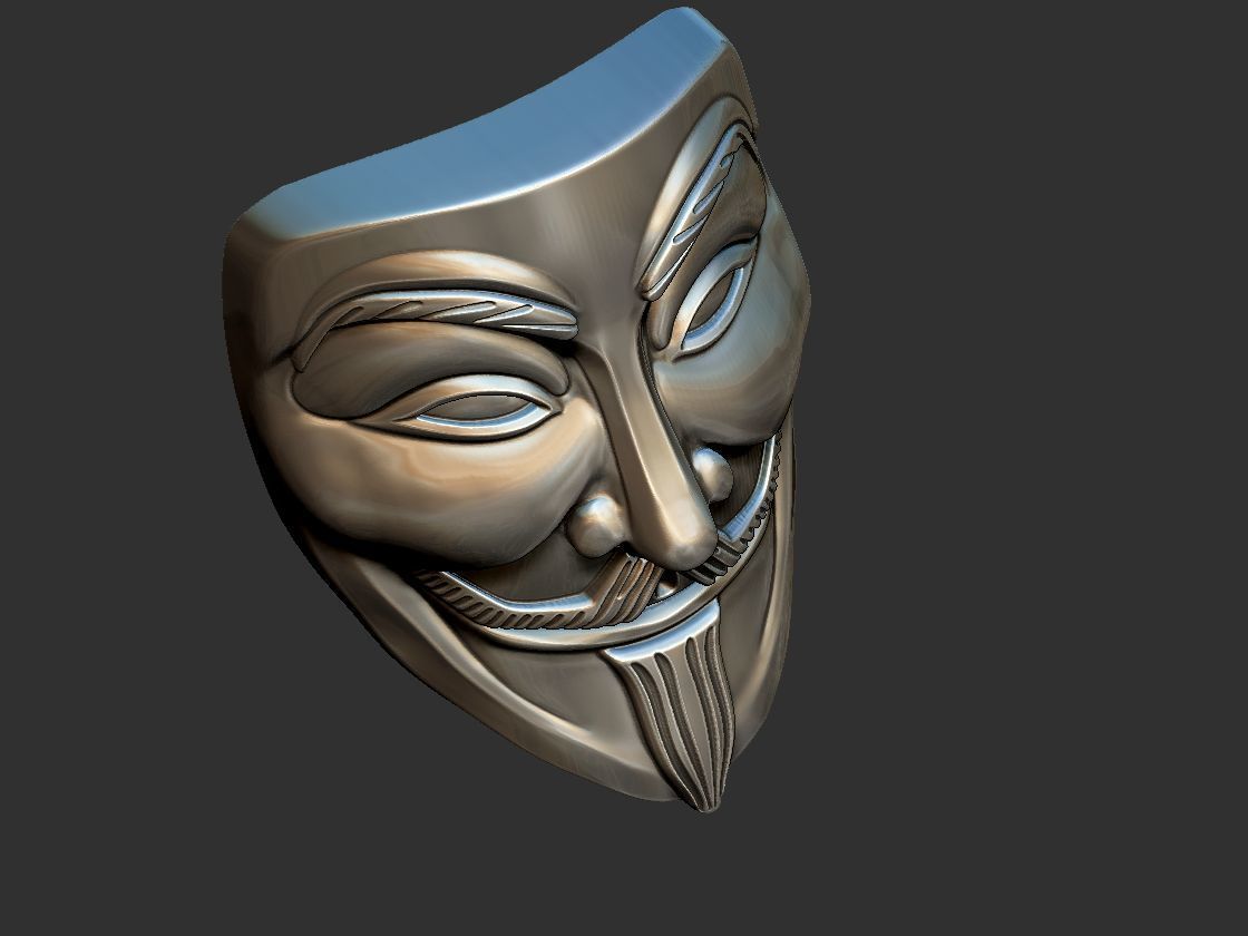 V for Vendetta - V de Vinganca 3D print model_14