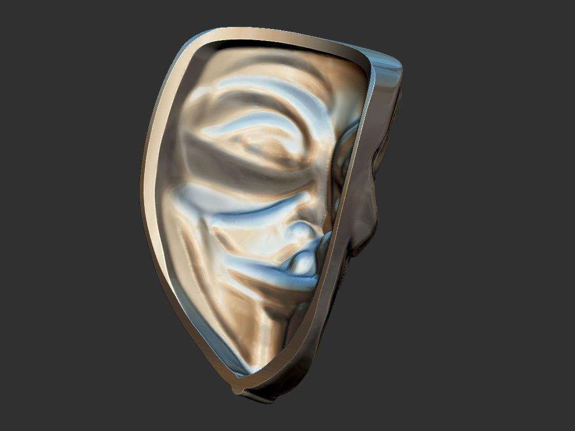 V for Vendetta - V de Vinganca 3D print model_4