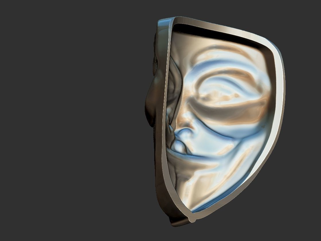 V for Vendetta - V de Vinganca 3D print model_10