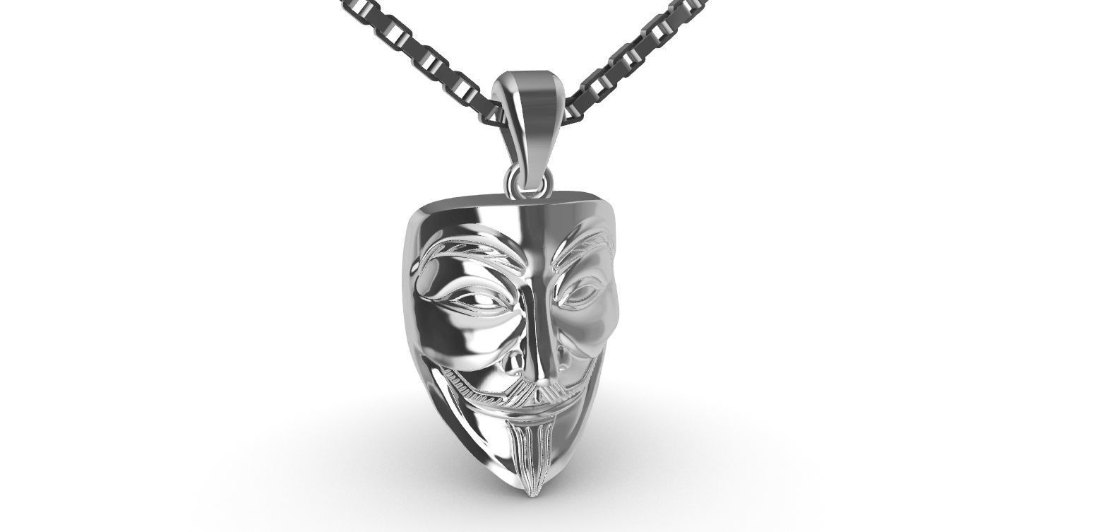 V for Vendetta - V de Vinganca 3D print model_7