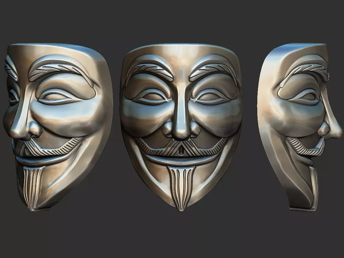 V for Vendetta - V de Vinganca 3D print model_0