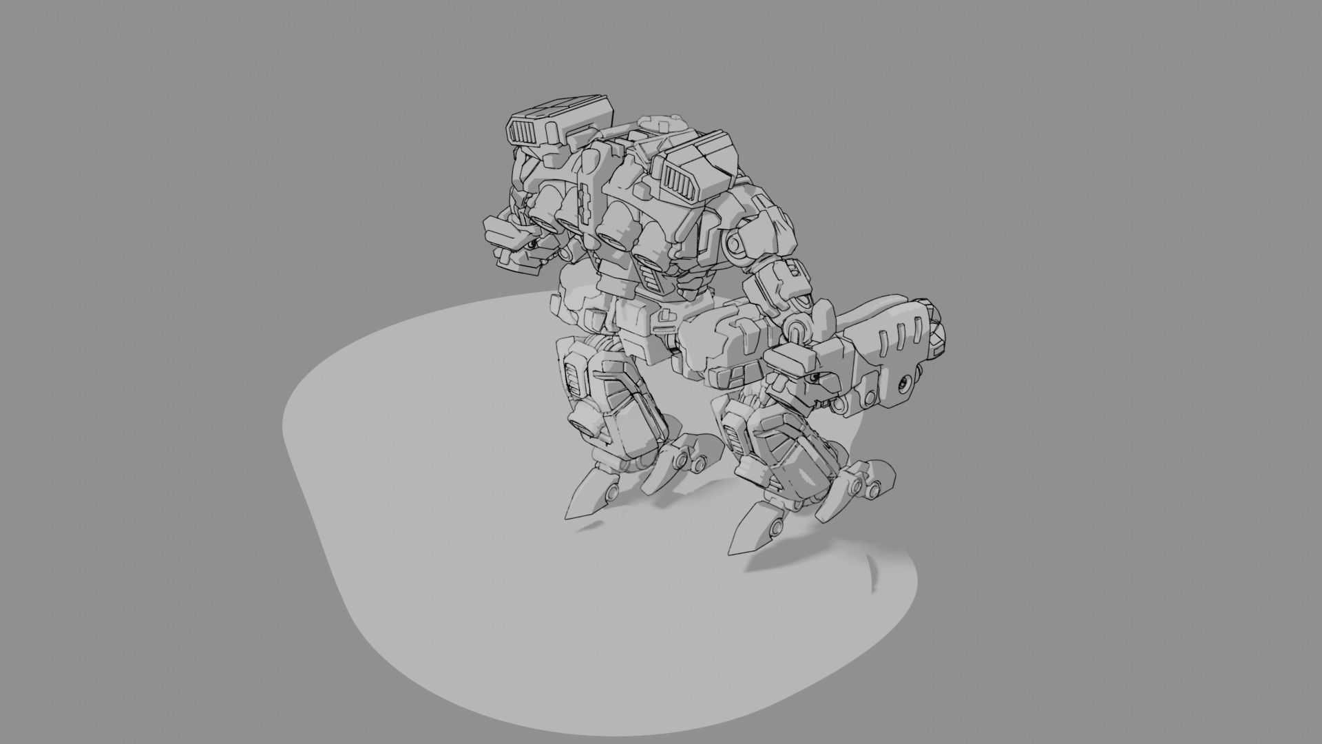 Doppelsoeldner Mecha MK 3 3D print model_4