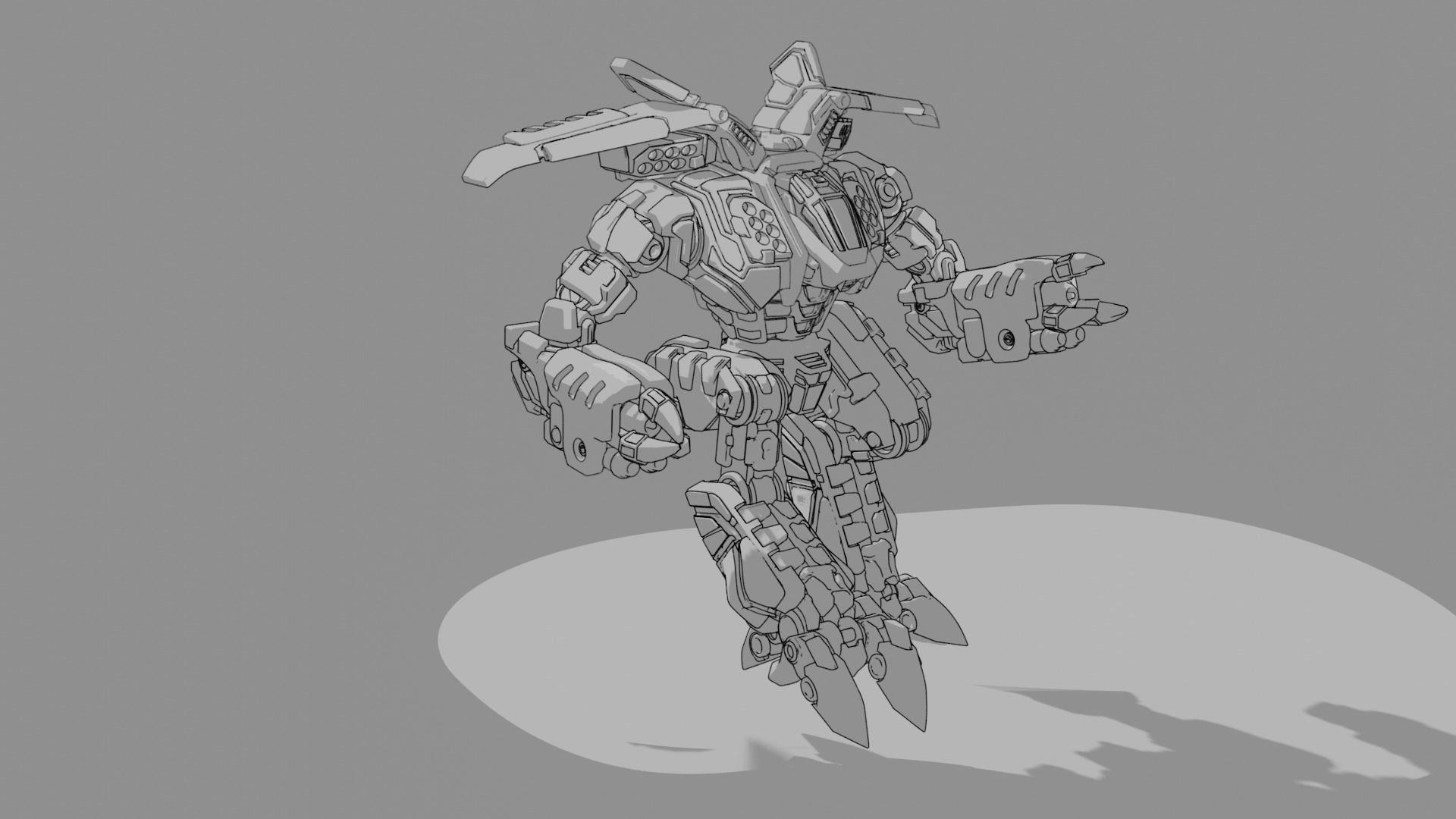 Doppelsoeldner Mecha MK 3 3D print model_3