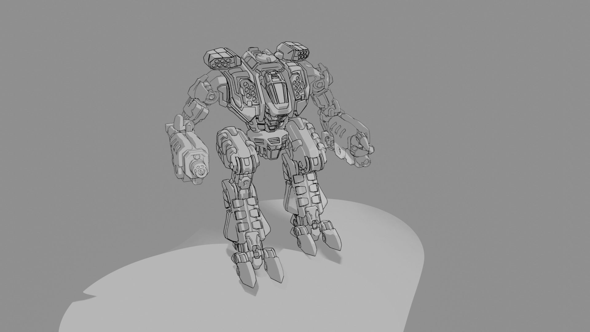 Doppelsoeldner Mecha MK 3 3D print model_1