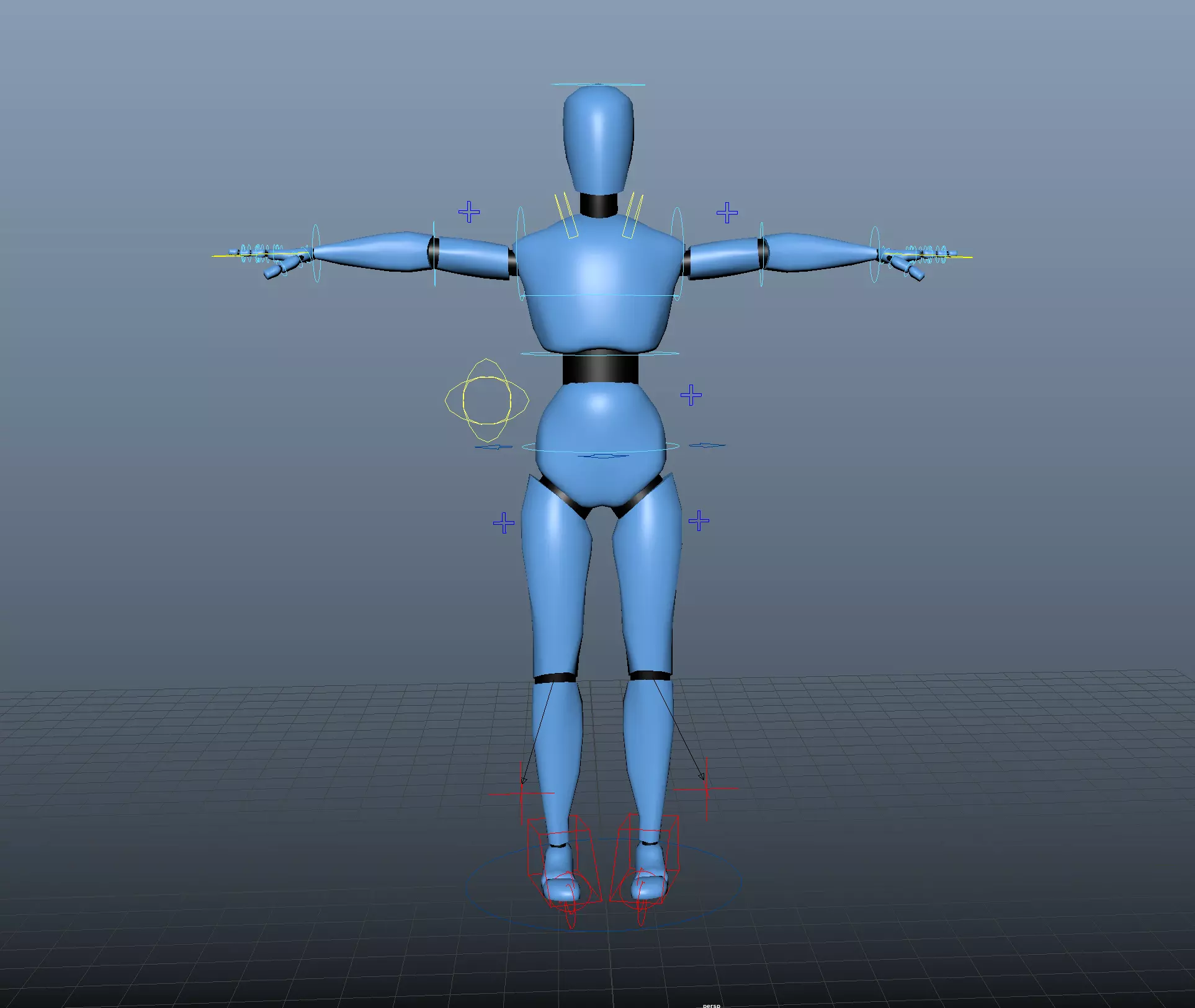 FREE Prototyping Mannequin Rig Free low-poly 3D model