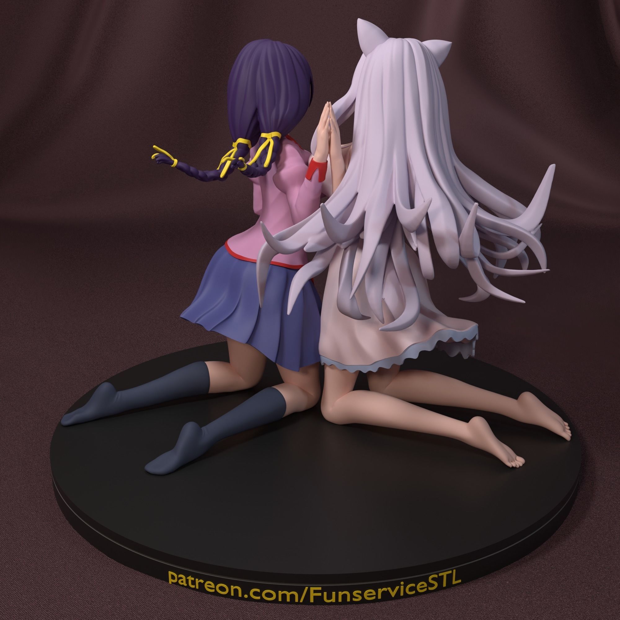 Tsubasa Hanekawa from Monogatari anime 3D print model_3