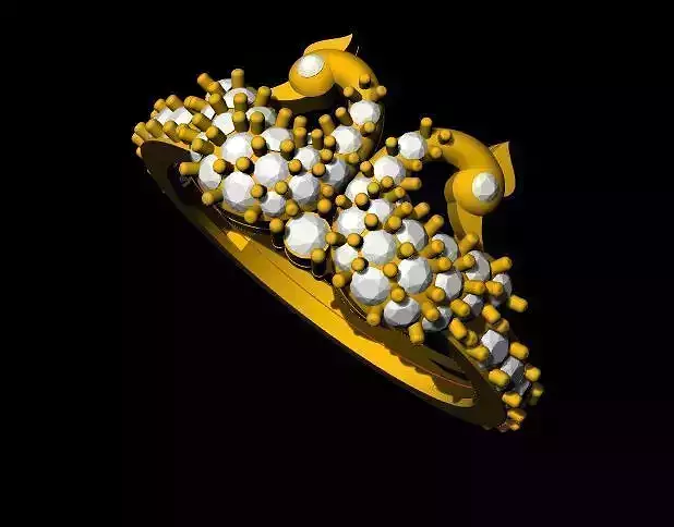 peacock ring 3dm file