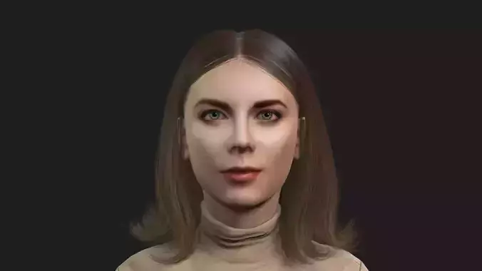 Beautiful Woman Rigged and Textured 3D Character