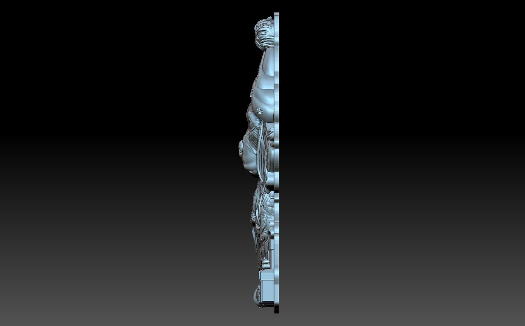 New Year Dog 3D print model_1