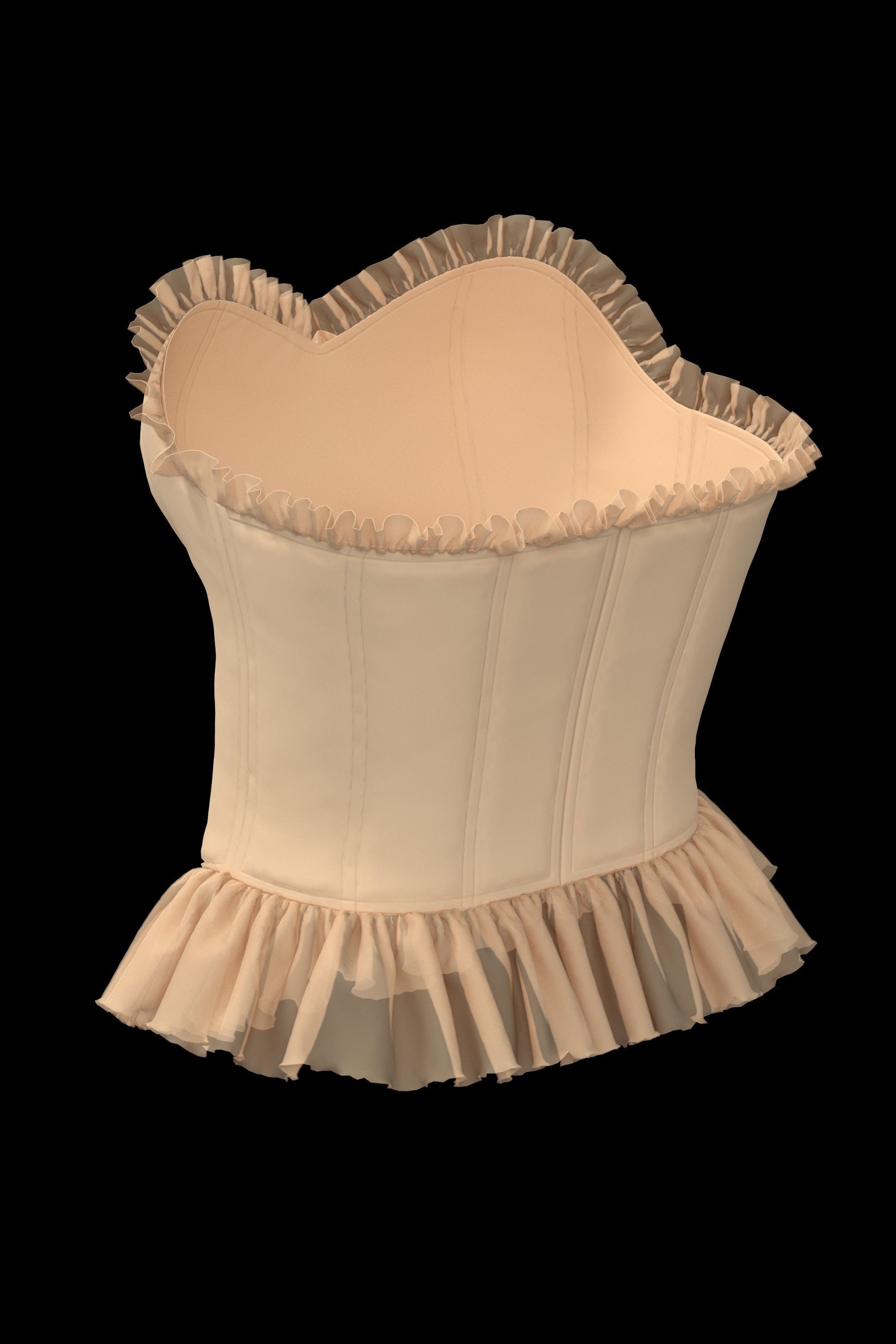 crop top 5 Low-poly 3D model_2