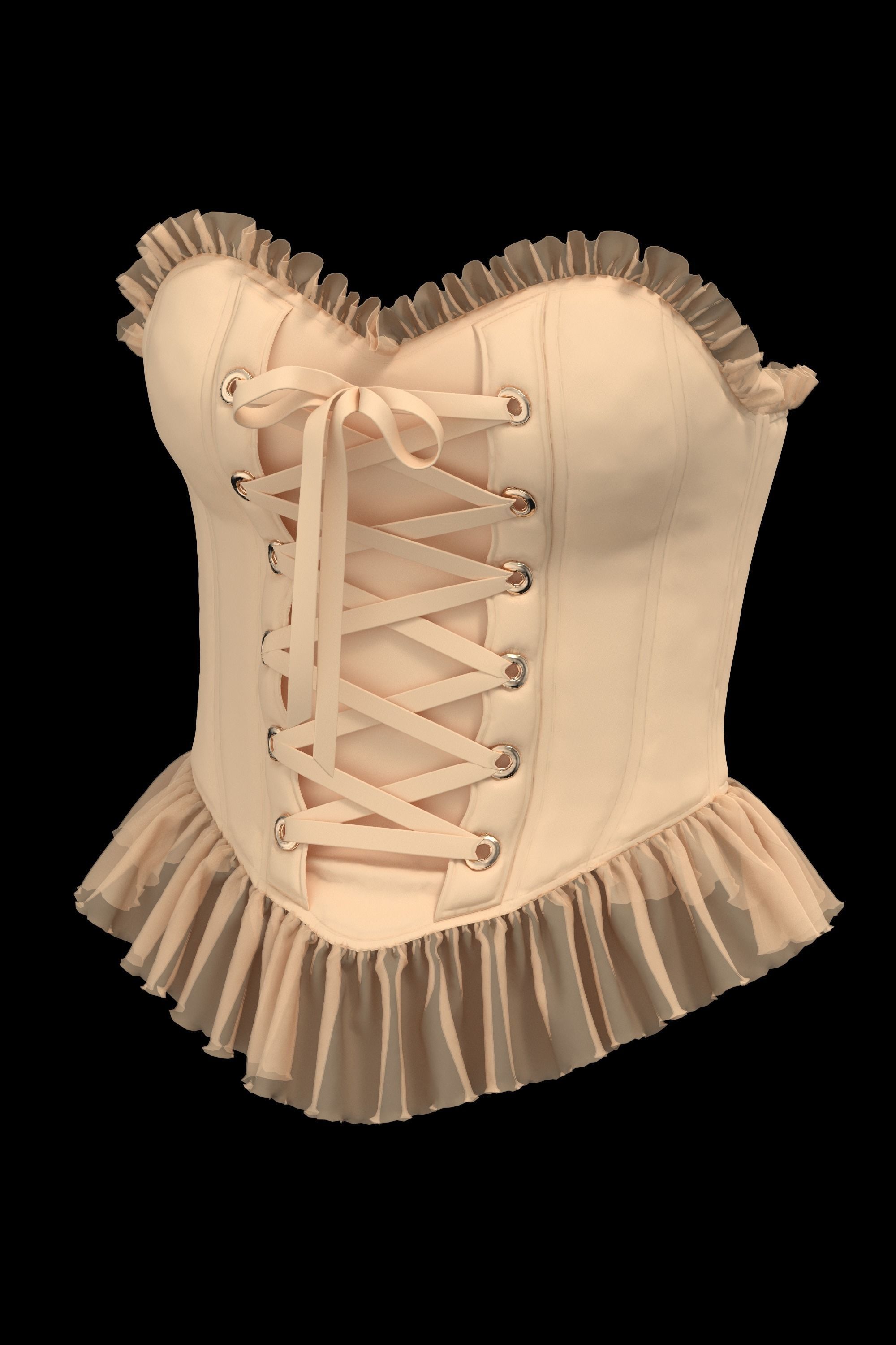 crop top 5 Low-poly 3D model_1