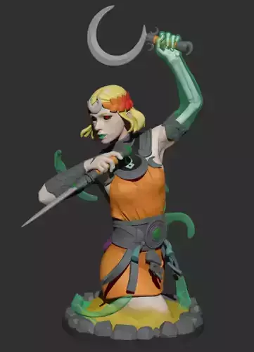 Hades 2 Melinoe Bust 3D print model